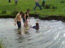 Jumping into the river!!