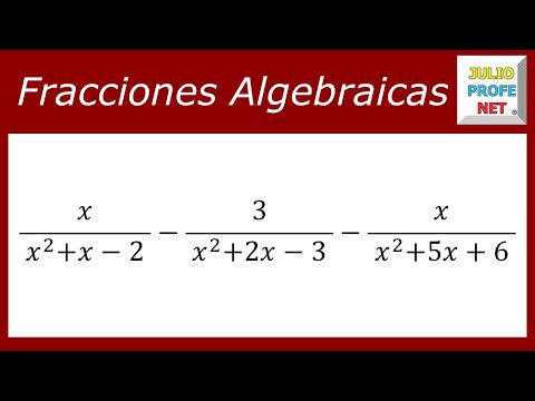 Restas de fracciones algebraicas heterogéneas