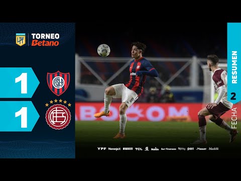 San Lorenzo 1 - 1 Lanús | Resumen | Liga Profesional 2024 Fecha 2