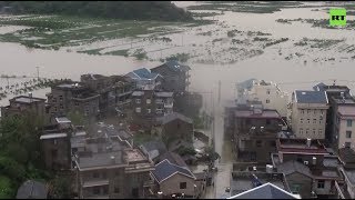 Супертайфун «Лекима» обрушился на Китай — видео (11.08.2019 22:53)