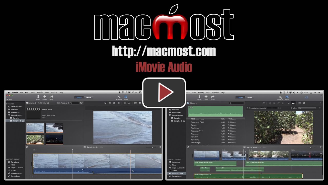 how to cut audio in imovie