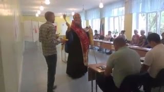 Предвыборная проповедь на избирательном участке в Сочи