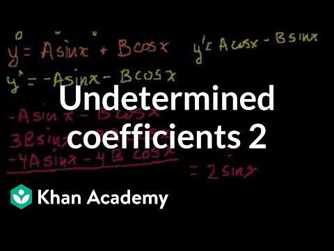 Undetermined Coefficients 2
