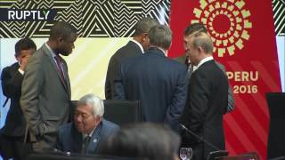 Путин и Обама поговорили один на один перед началом заседания АТЭС