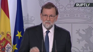 Пресс-конференция по итогам экстренного заседания правительства Испании по ситуации в Каталонии