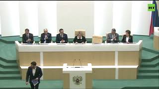 Кирилл Вышинский выступает на заседании Совета Федерации (27.09.2019 09:26)
