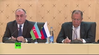Пресс-конференция Сергея Лаврова и главы МИД Азербайджана по итогам переговоров