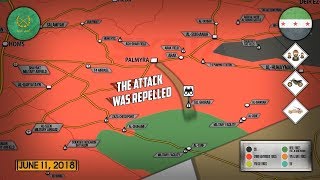 12 июня 2018. Военная обстановка в Сирии. Сирийская армия и ВКС РФ отбили атаку боевиков на Пальмиру