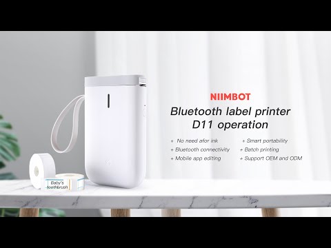 Портативный термопринтер для печати этикеток Niimbot D11, White