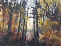 Painting Woodlands Fast and Loose with Watercolours