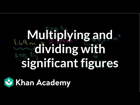 Multiplying and Dividing with Significant Figures