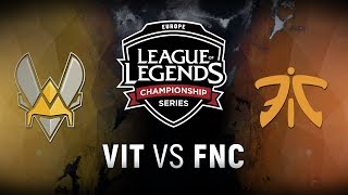 VIT vs. FNC - Week 7 Day 1 | EU LCS Summer Split | Team Vitality vs. Fnatic (2018)VIT vs. FNC - Week 7 Day 1 | EU LCS Summer Split | Team Vitality vs. Fnatic (2018)