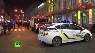 Видео с места наезда иномарки на пешеходов в Харькове