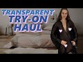 4K TRY-ON HAUL  TRANSPARENT DRESSES  LITTLE ROXY