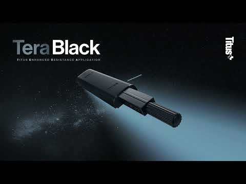 Тримач накладний для відштовхувача Titus Push Latch Tera Black з гумовим демпфером, Made in Slovenia (код3372)