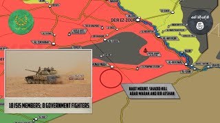 18 июня 2018. Военная обстановка в Сирии. Бои сирийской армии и СДС против ИГИЛ на юге Сирии