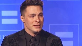 Colton Haynes Breaks Down During Inspirational HRC Speech: Tonight I Can Be MyselfColton Haynes Breaks Down During Inspirational HRC Speech: Tonight I Can Be Myself