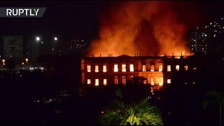 Пожар в Бразилии почти уничтожил бывшую резиденцию португальских королей