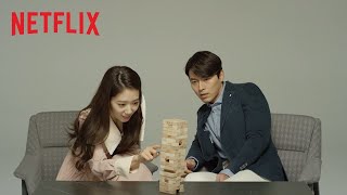 Memories of the Alhambra | A Round of Jenga with Hyun-bin and Park Shin-hye | NetflixMemories of the Alhambra | A Round of Jenga with Hyun-bin and Park Shin-hye | Netflix