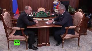 Владимир Путин проводит совещание с Сергеем Шойгу в связи с гибелью моряков-подводников (03.07.2019 13:00)