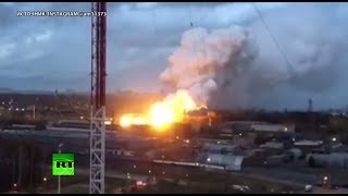 В Подмосковье на территории завода «Рубин» произошёл пожар