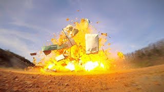 BLOWING UP A TRAILER WITH 1000L OXY-ACETYLENE!