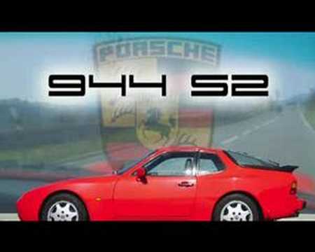 PORSCHE 944 S2 on the road Fast driving and overtaking