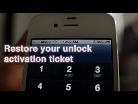 How to restore your iPhone unlock activation ticket | Daily iPhone How to restore your iPhone unlock activation ticket | Daily iPhone