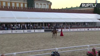 Фестиваль «Спасская башня» в Москве: коллектив из Кордовы представляет конное шоу