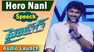 Hero Nani Speech @ Hyper Movie Trailer  Launch || Ram, Raashi Khanna, Santosh Srinivas