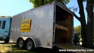 Used 2009 Cargo-Mate 7'x14' Motorcycle Trailer