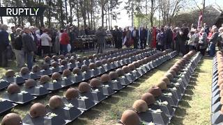 В Латвии перезахоронили останки 275 солдат Красной армии (02.05.2019 19:24)