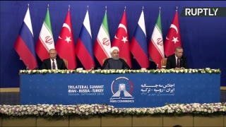 Путин, Рухани и Эрдоган подводят итоги переговоров в Тегеране