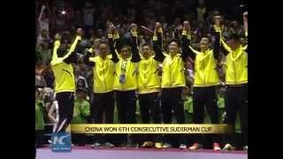China won 6th consecutive Sudirman Cup