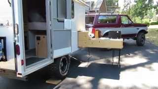 Off Road Cargo Trailer Conversion & Slide Out Kitchen - For Sale