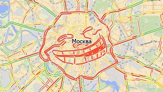 Московские пробки заняли второе место в мире