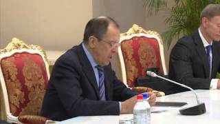 Вступительное слово С.Лаврова на переговорах с Э.Рахмоном