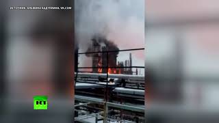 Пожар на башкирском нефтехимическом заводе