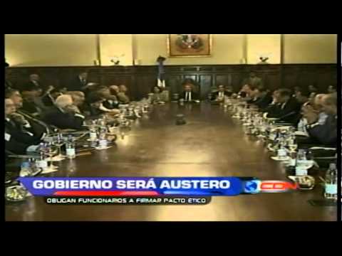 Gobierno será austero