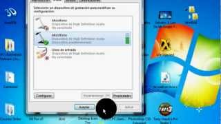 Como Configurar Microfono en windows7(Explicado Muy Bien)