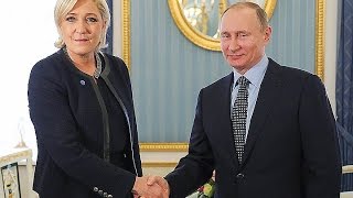 Владимир Путин встретился с Марин Ле Пен в Кремле