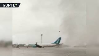 Торнадо повредил два самолёта в аэропорту Антальи  (27.01.2019 13:24)