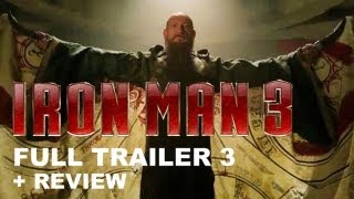 Iron Man 3 Official Trailer 3 2013 + Trailer 3 Review : HD PLUS