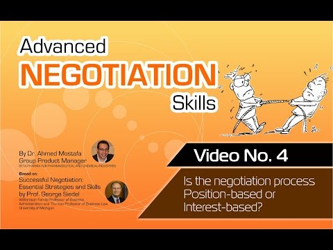 Advanced Negotiation Skills - Video No 4 - Position-based or Interest-based??