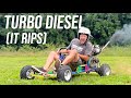 We Turbocharged Our Temu 10HP Diesel Go Kart