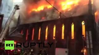 Пожар произошел в сербской православной церкви в Нью-Йорке