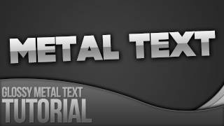 Photoshop Tutorial: Creating Glossy Metal Text