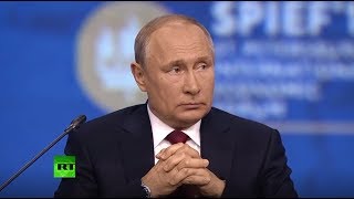 Путин принимает участие в пленарном заседании ПМЭФ (07.06.2019 20:34)