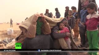 Мины и песчаные бури: беженцы спасаются от террористов ИГ в лагере посреди пустыни