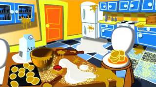cartoon kitchen background